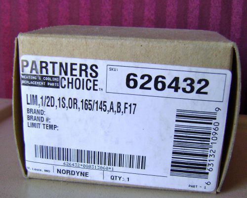 Partners Choice #626432 Limit Switch Nordyne Gibson Maytag Miller NEW in Box