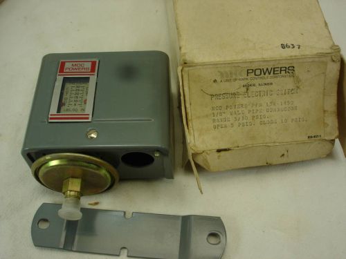 Powers pressure contol switch i34-1450 3/30 psig open 5 psig close 10 psig nos for sale