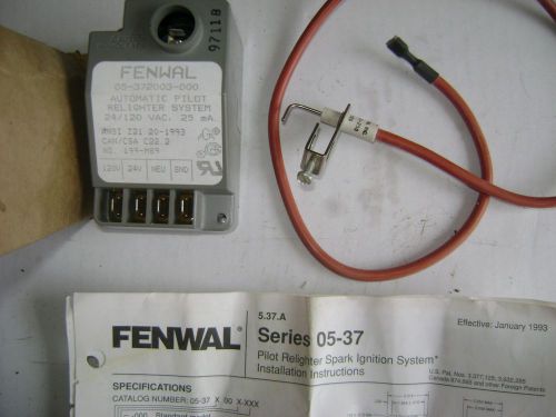 Fenwal pilot relighter ignition system 05-372003-250 nos for sale