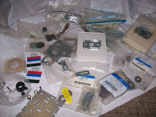 Large lot of Johnson Controls Thermostat parts and Mounting Backer