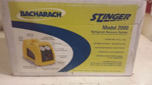 Bacharach stinger, model 2000, refrigerant recovery unit for sale