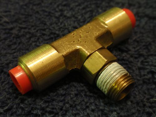 5 INSTANT PUSH AIR FITTING 1/8&#034; NPT x 1/4&#034; OD TUBE &#034;T&#034; SWIVEL POLY-MATIC