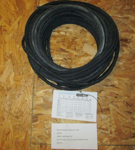 Weatherhead hydraulic hose h24504 100r16 two wire 1/4&#034; 101 feet 5000 psi for sale