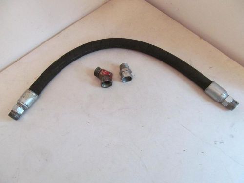 1&#034; hydraulic hose 34&#034; long 2400 psi by goodyear - used for sale