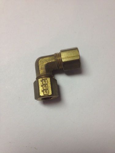 1/4&#034; tube union elbow (compression, brass) lot of 8 for sale