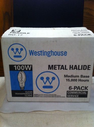 Westinghouse 6 Pack Metal Halide 100w Medium Base Commercial Service 15,000 Hrs!