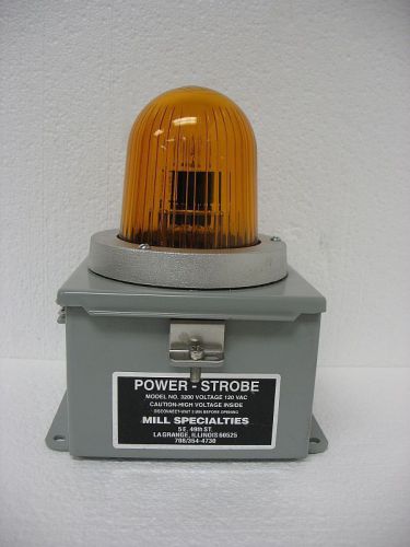 Mill specialties power strobe amber model 3200 new for sale