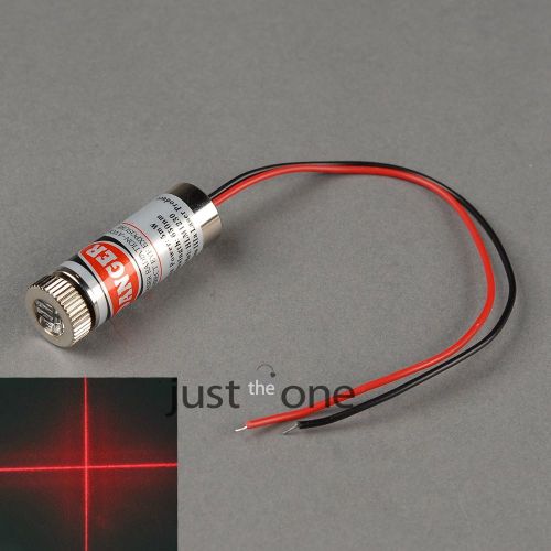 Red light cross curve line module focus t stripe lens industrial laser head 5mw for sale