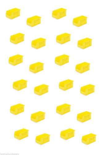 Akro 7-3/8&#034; l x 4-1/8&#034; w x 3&#034; - yellow pack of 24 small akro-mils storage bins 1 for sale