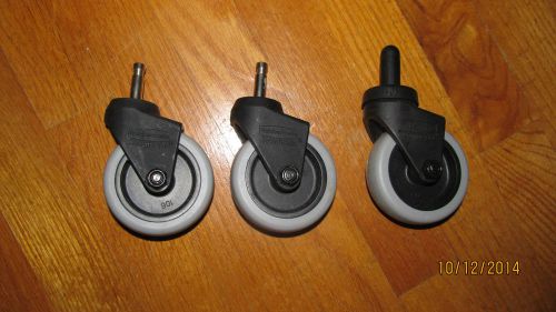 Rubbermaid Wheels.  Gently Used. Lot of 3.  Free Shipping