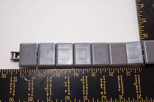 Conveyor grey plastic with stainless steel chain 40 1/2&#034; x 1 1/2&#034; for sale