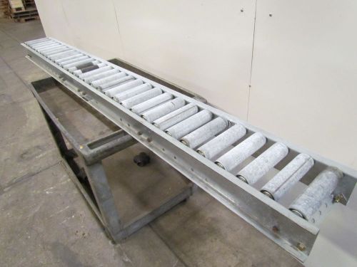 Galvanized gravity roller conveyor 1.9&#034;rollers 3&#034;centers 8&#034;between frames 8&#039;long for sale