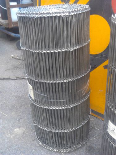 New roll 37&#039; x 24&#034; stainless steel mesh conveyor belting flat-flex wire belt for sale