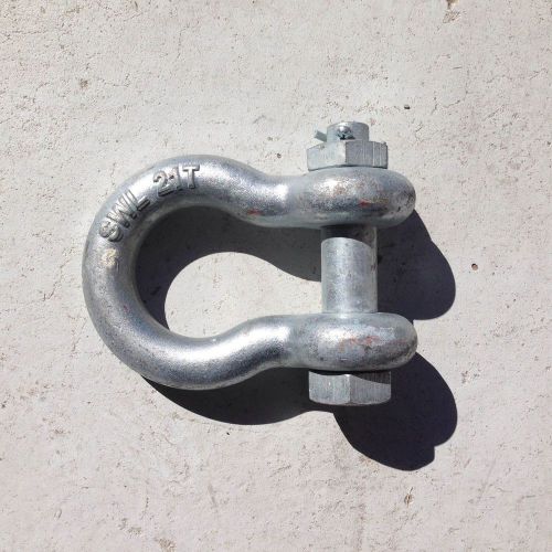 Industrial 21-ton D-Ring Shackle (bolt, nut and cotter)