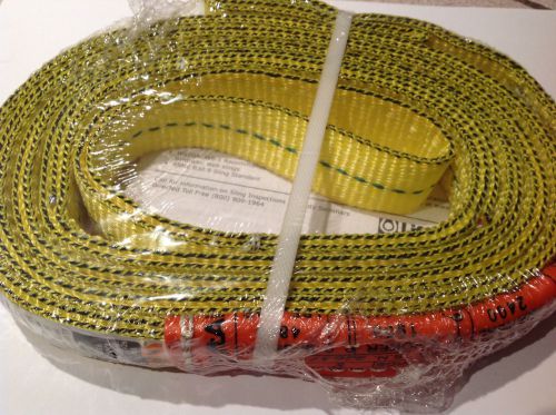 LIFTALL Web Sling - EE2601DFX8 - 8 Ft long, 1 In wide, capacity 2400 lbs - 2 ply