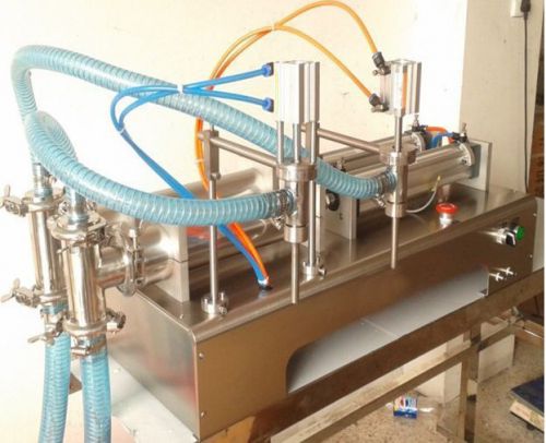 Automatic liquids filling machine Pneumatic liquid filling Two Nozzles 30-300ml