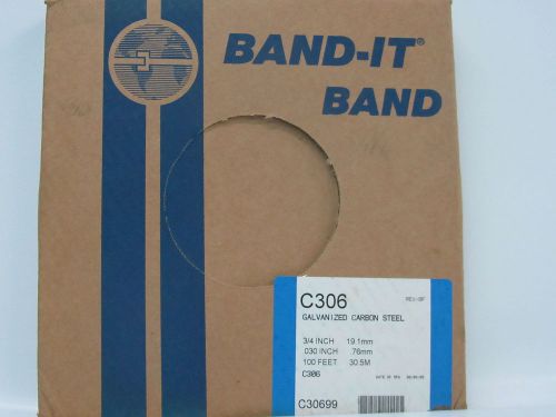 Band-it Band C306 Galvanized Carbon Steel 3/4&#034; x 0.30 x 100 feet C30699