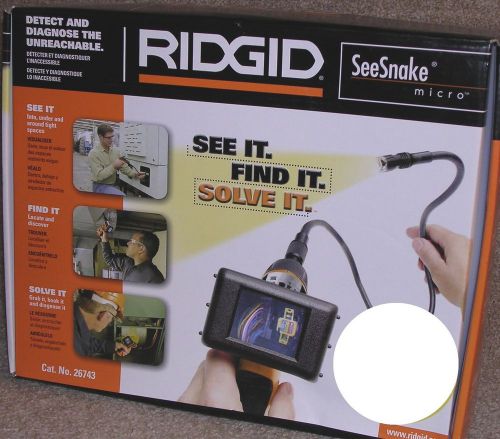 2375/ new Ridgid micro Inspection camera see snake diagnose unreachable blockage