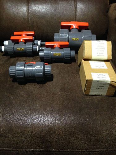 +gf+ tru-union ball valves assortment for sale