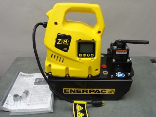 New enerpac zu4308lb electric hydraulic pump lcd 1.7hp w/valve vm33 greenlee for sale