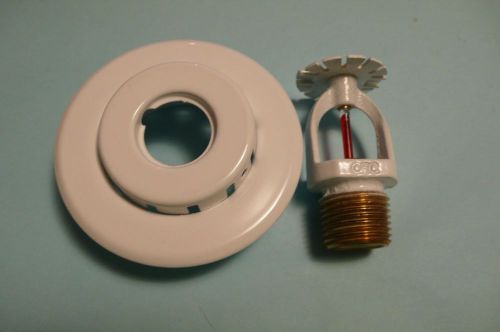 CSC  LF PENDENT~155 DEGREE FIRE SPRINKLER~1/2&#034; WHITW WITH SKIRT