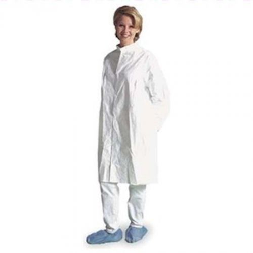 30 dupont ic270 2xl isoclean protective snap front white frock lab coat xxl for sale