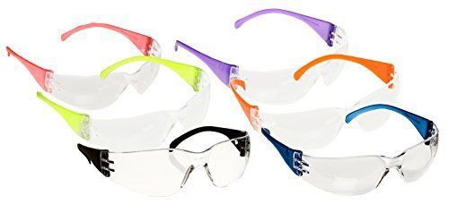 Safety Glasses Intruder Multi Color Clear Lens 12/box New