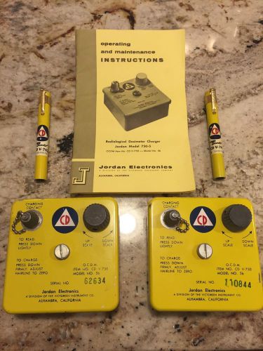 Civil Defense V-750 5B Dosimeter Chargers with PENS!