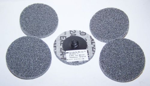 (5) 3m scotch brite 2a med roloc discs - 2&#034; exl tr 048011-17185 for sale