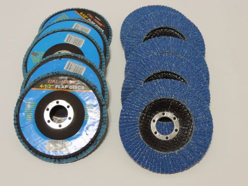 (10) 4-1/2&#034; x 7/8&#034; premium zirconia grinding wheel flap disc 40 grit new for sale