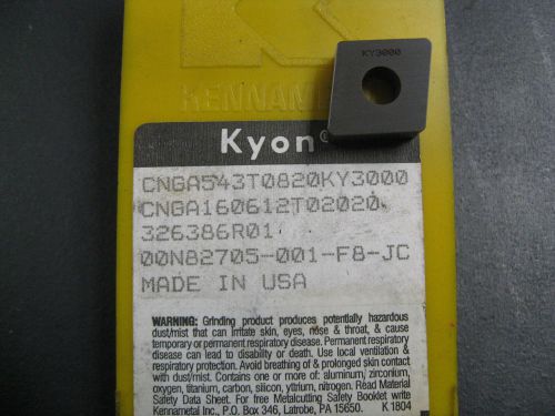 Cnga543t0820 ceramic ky3000 kennametal indexable turning insert for sale