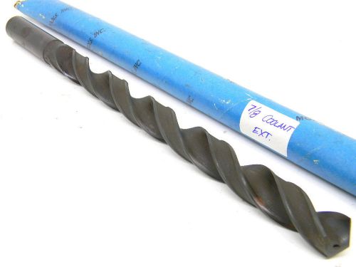 New surplus mohawk usa straight shank extended length 7/8&#034; coolant drill .875&#034; for sale