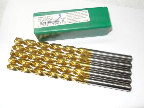 1 new PTD 27/64&#034; QC91G Taper Extra Long Length Precision Twist Drill TiN 55927