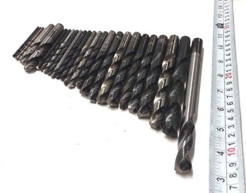 LOT OF ASSORTED HSS DRILLS - 1/8&#034; to 1/2&#034; CUTTING DIAMETER