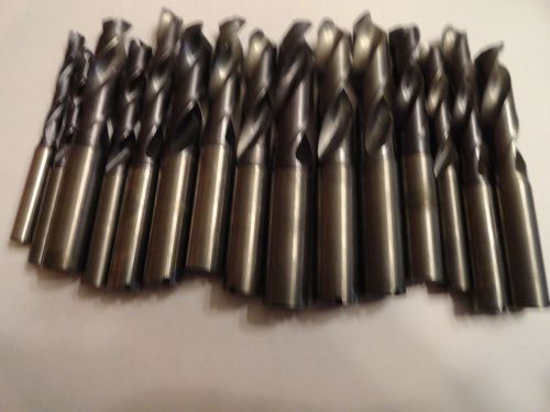 FOURTEEN RECONDITIONED GUEHRING THUR COOLANT CARBIDE DRILLS