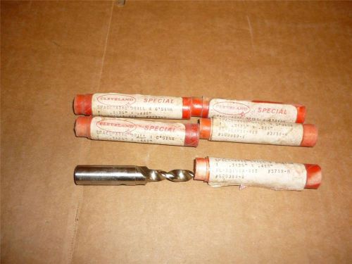 5 NEW CLEVELAND SPACEMATIC DRILL &amp; C&#039;SINK .3125&#034;x .438 # L-301N14-418