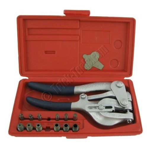 Roper whitney # 5 jr hand punch kit | includes case with 7 punch &amp; die sets for sale