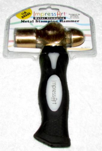 ImpressArt 1LB Brass Metal Stamping Hammer NEW