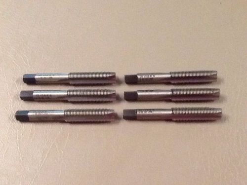 Lot of 6 new widia/ greenfield tap &amp; die co. 1/2&#034;-20 high speed plug taps for sale
