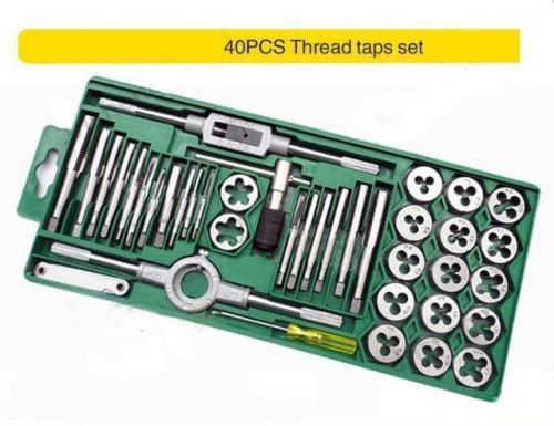 40 pcs thread tap and die set free shipping m3-m12 for sale