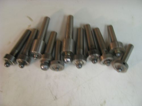 Lot of 11 - Morse Taper Dead Center w/ Carbide Ball End - DM38