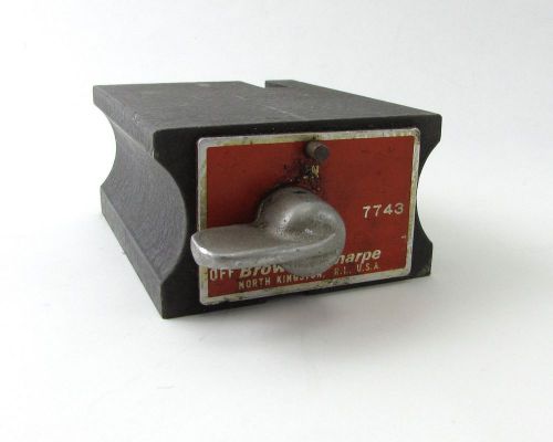 Browne &amp; sharpe 7743 magnetic base dial indicator for sale