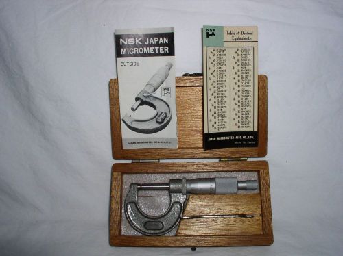 Nsk japan micrometer for sale