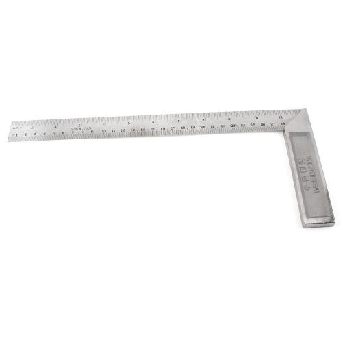 L Shaped Angle Stainless Steel Ruler 0-30CM 0-12Inch Measuring Tool