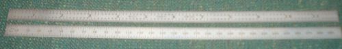 STARRETT C331R-12 SATIN CHROME SCALE FULL-FLEXIBLE 12IN 32nds, 64ths, 1/2mm, 1mm