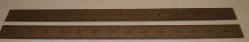 Starrett c334-150 satin chrome scale full-flexible 10th, 50th&#034;, 1mm, 1/2mm grads for sale