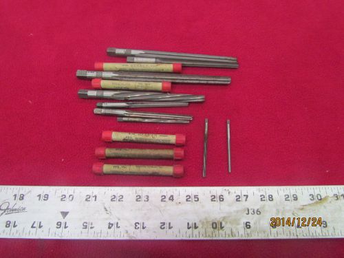Taper pin reamers (14) usa very nice lot           b-0295-2 for sale