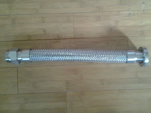 Stainless steel vacuum flexible flex braided out dia. 2 3/4&#034; , in dia. 1 3/8&#034;  t