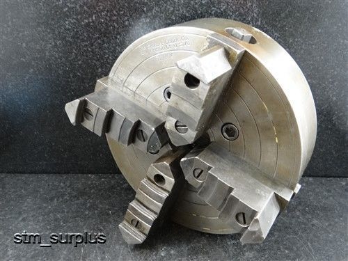 SKINNER MODEL 106 7-1/4&#034; DIA 4 JAW CHUCK W/ 1-7/8&#034;-4-1/2 REMOVABLE THREADED BACK