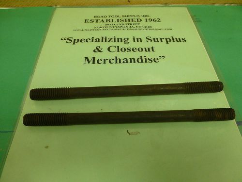 Studs for t-slot work 1/2-13 diameter x 8&#034; long double end new 2 pcs $1.75 for sale